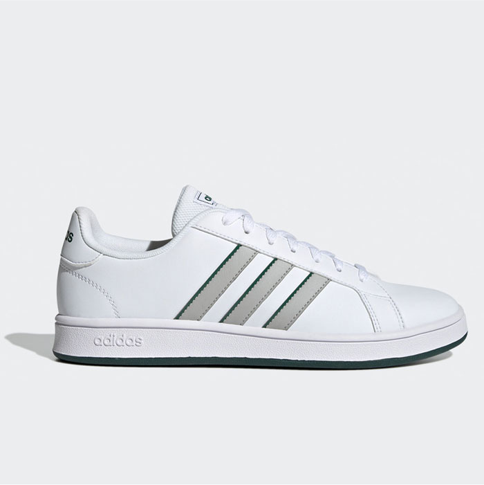 Giày adidas Grand Court Base Nam Trắng Xám