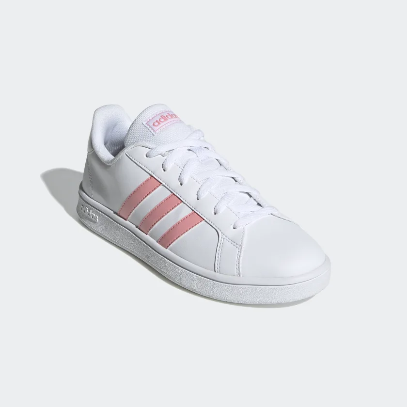 Giày adidas Grand Court Base Nữ Trắng Hồng