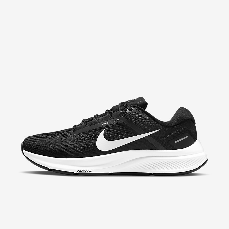 Giày Nike Air Zoom Structure 24 Nữ Đen Trắng