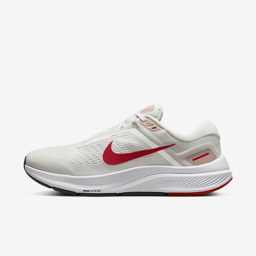 Giày Nike Air Zoom Structure 24 Nữ Trắng Đỏ