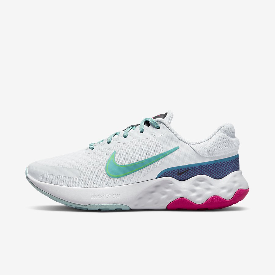 Giày Nike Renew Ride 3 Nữ Trắng Xanh