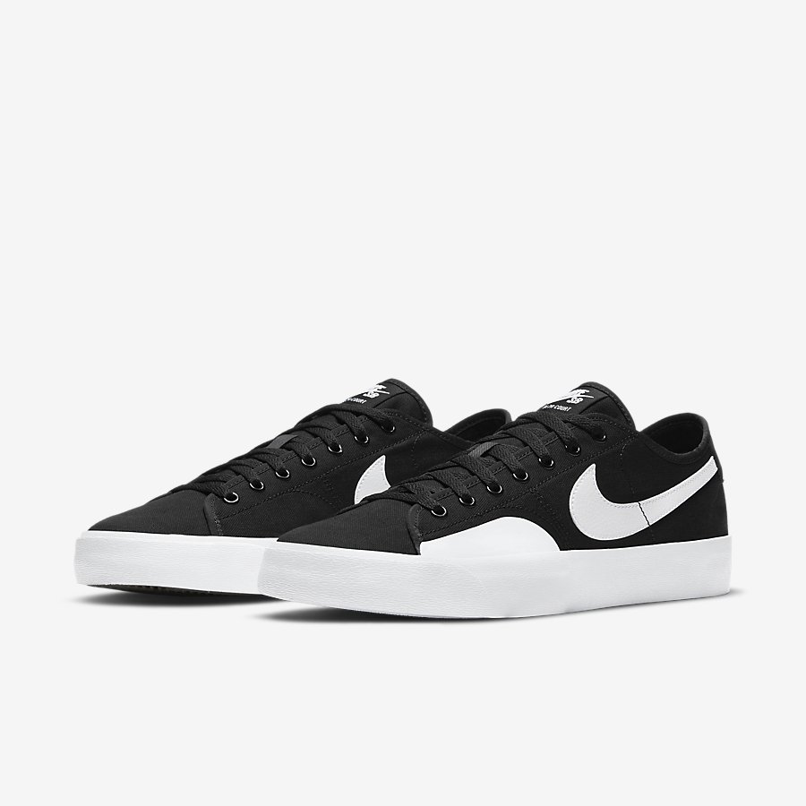 Giày Nike SB Blazer Court Nam Đen Trắng