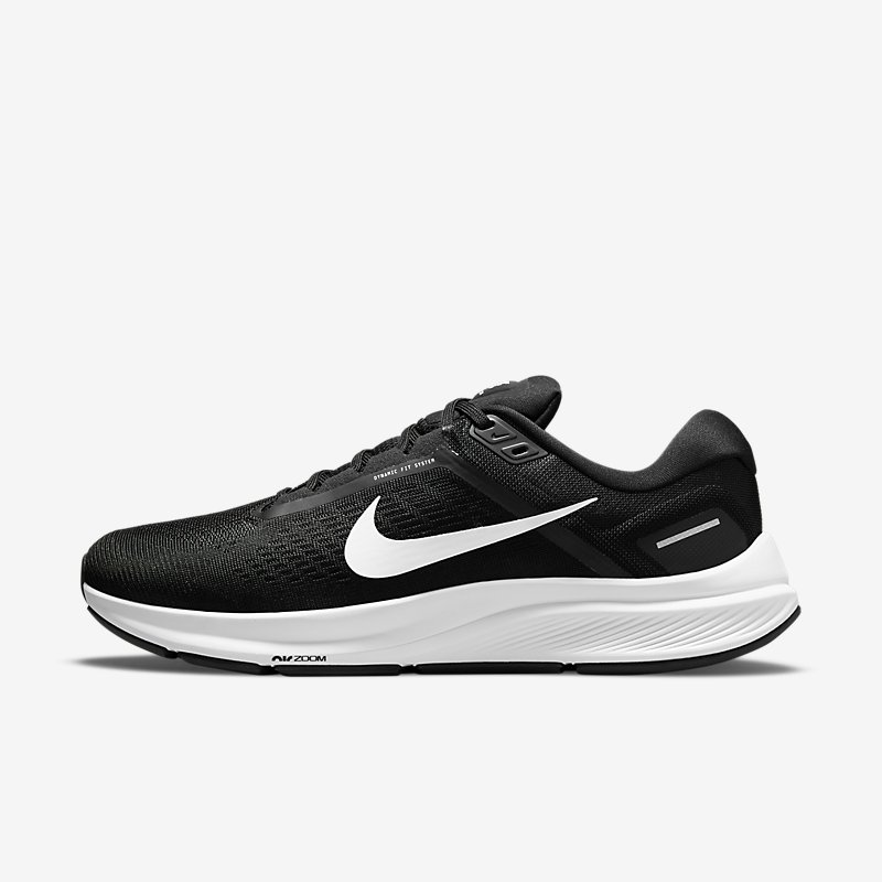 Giày Nike Air Zoom Structure 24 Nam Đen Trắng