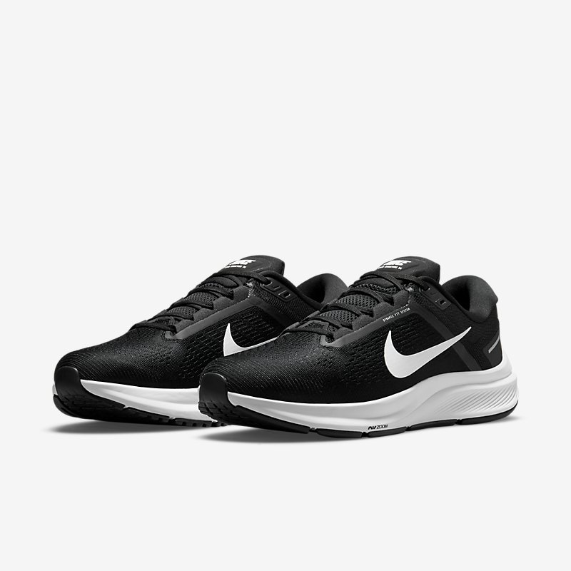 Giày Nike Air Zoom Structure 24 Nam Đen Trắng