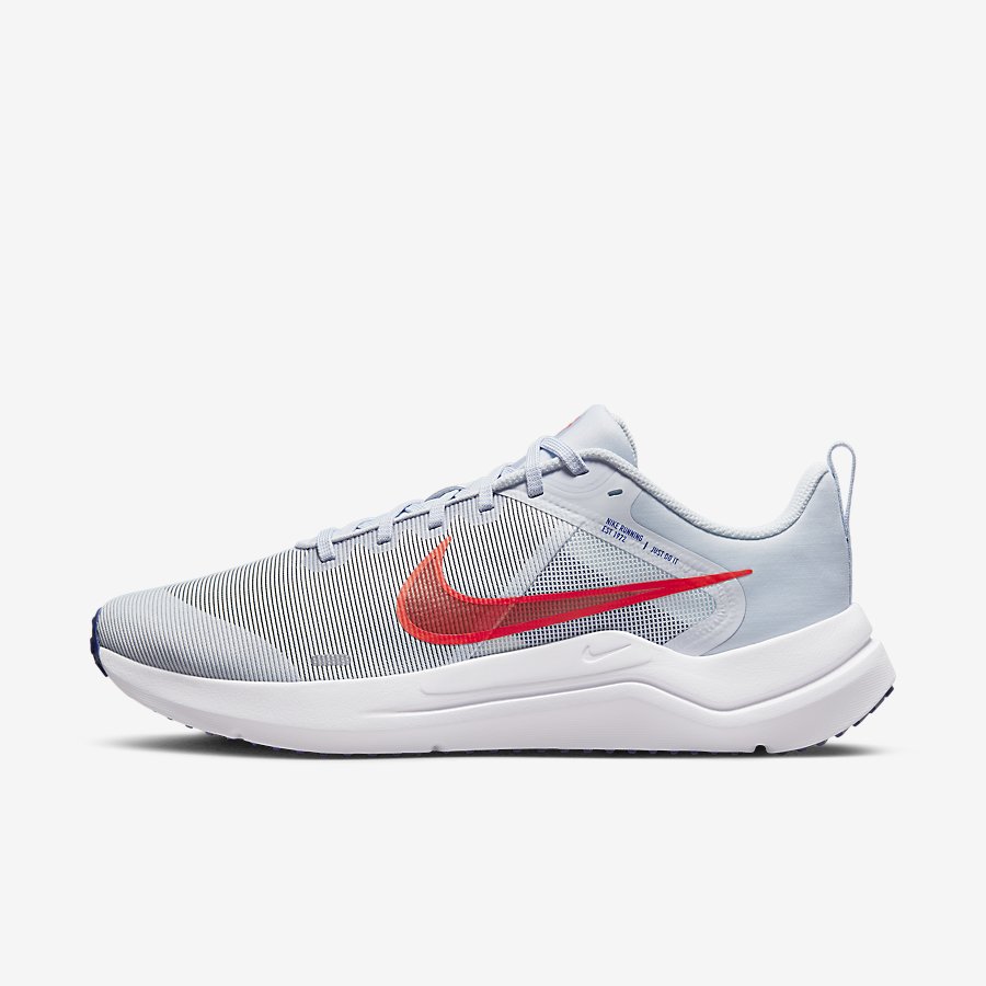 Giày Nike Downshifter 12 Nam Xám Đỏ