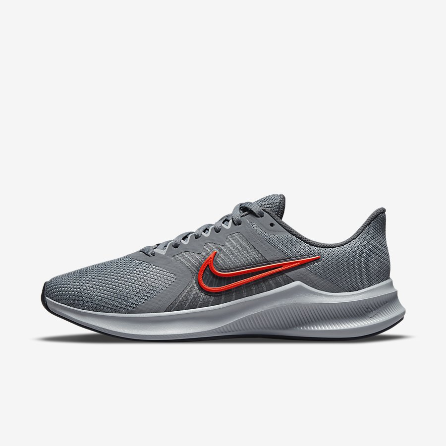 Giày Nike Downshifter 11 Nam Xám Đỏ