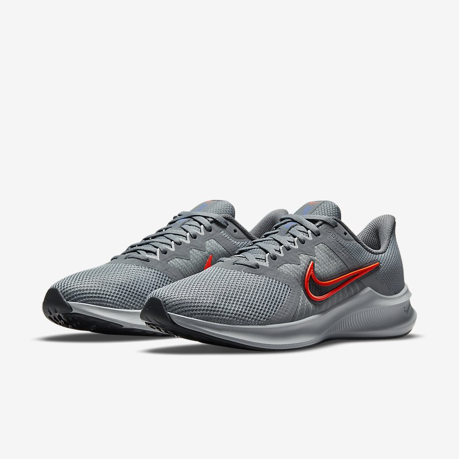 Giày Nike Downshifter 11 Nam Xám Đỏ