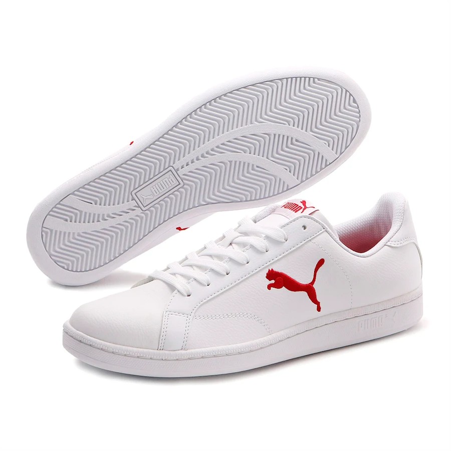 Giày Puma Smash Cat L Nam Nữ Trắng Đỏ