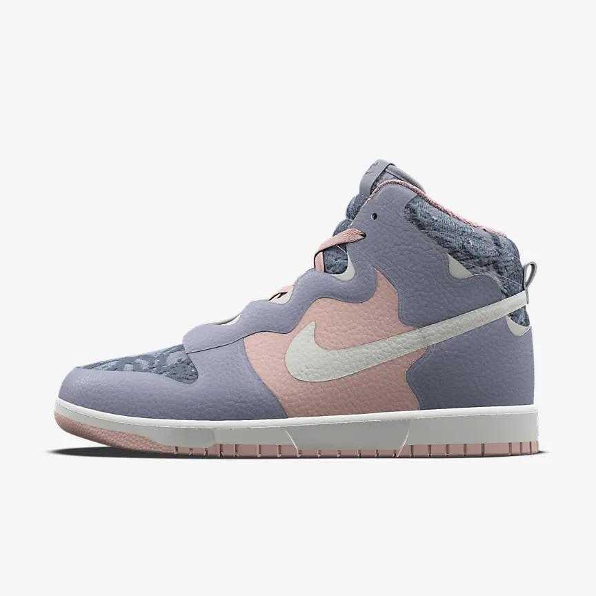 Giày Dunk High Warped Unlocked By You Greatest Gift Nữ Xám Hồng