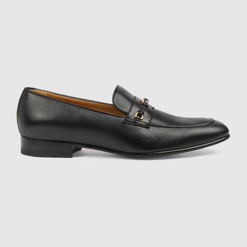 Giày Gucci Loafer With Interlocking G Nam Đen