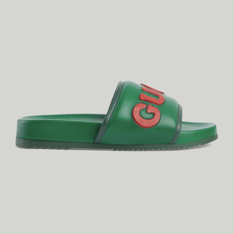 Giày Gucci Slide Sandal Nam Xanh Đỏ 