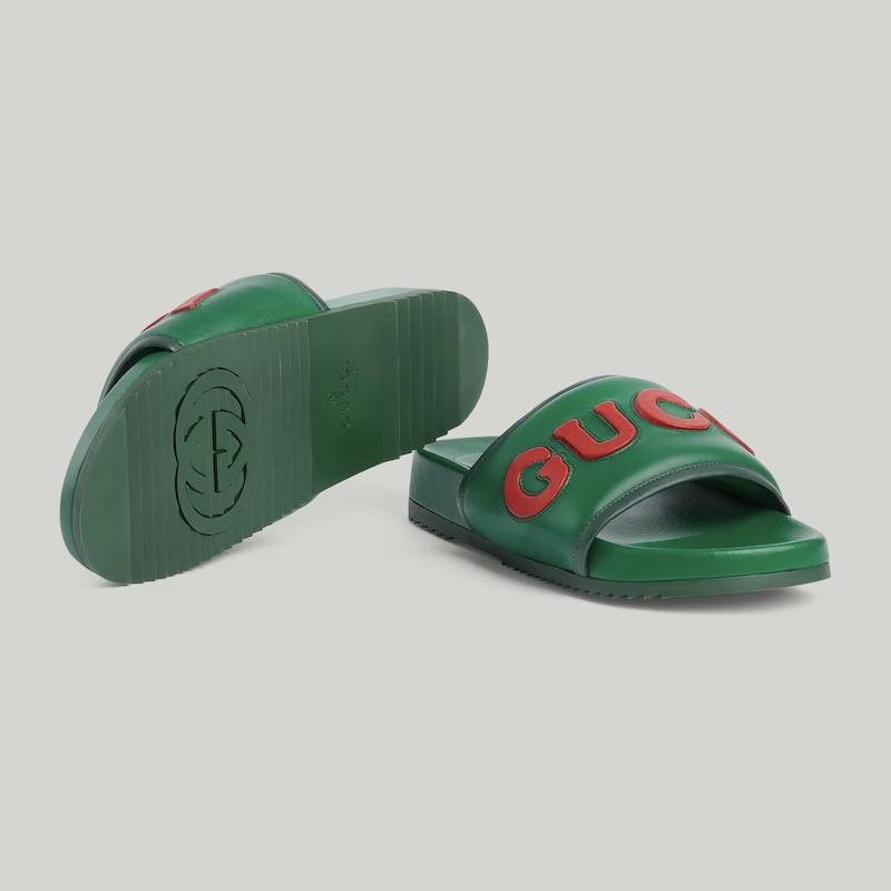 Giày Gucci Slide Sandal Nam Xanh Đỏ 