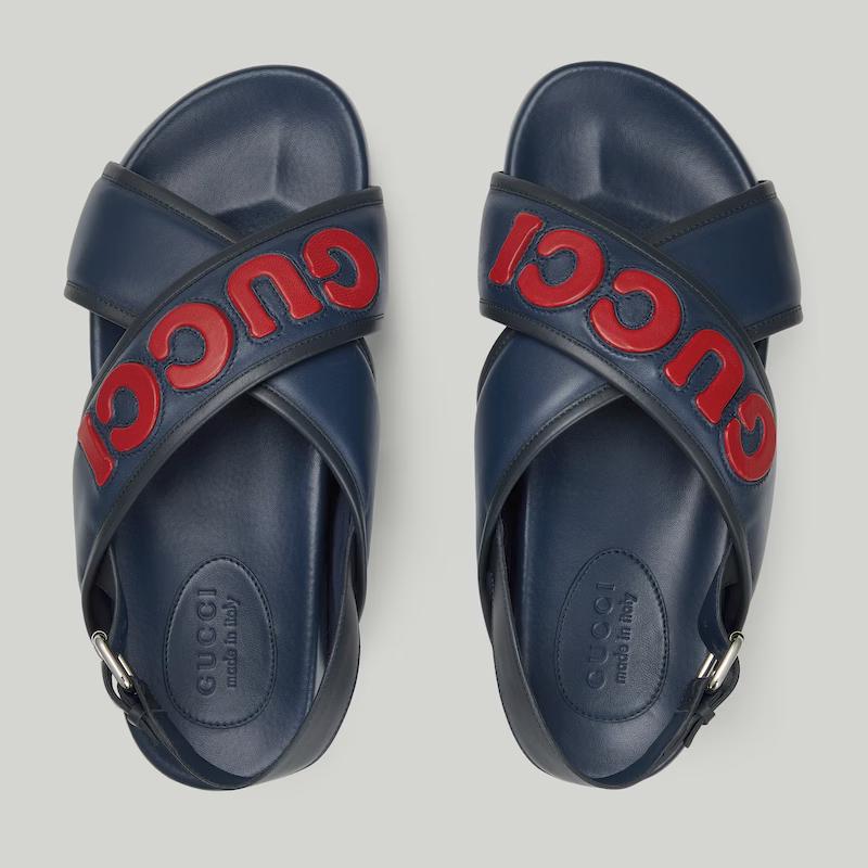 Giày Gucci Gucci Sandal Nam Xanh Đỏ