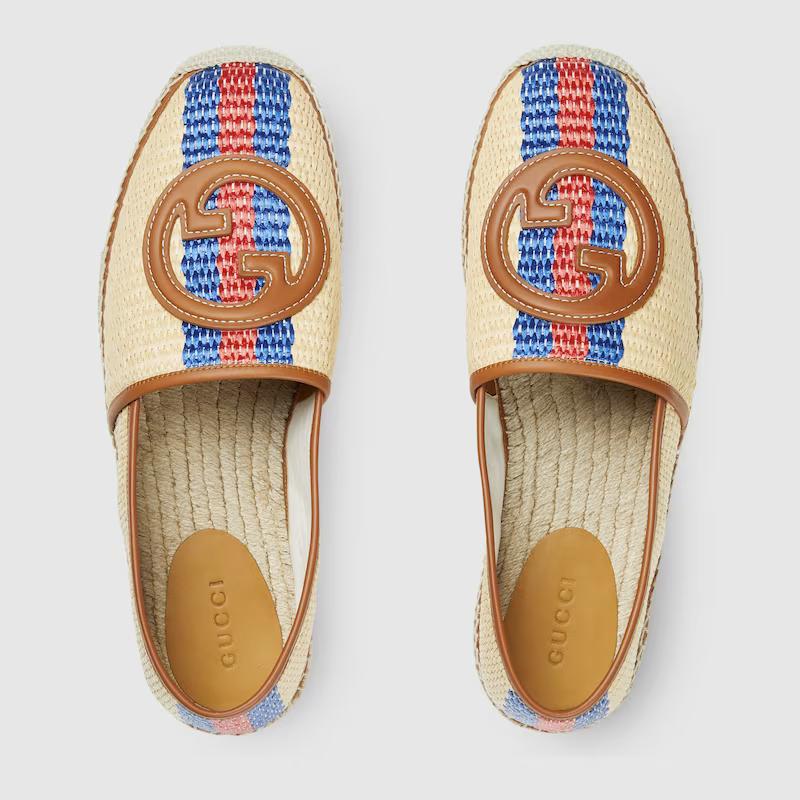 Giày Gucci Interlocking G Espadrilles Nam Be