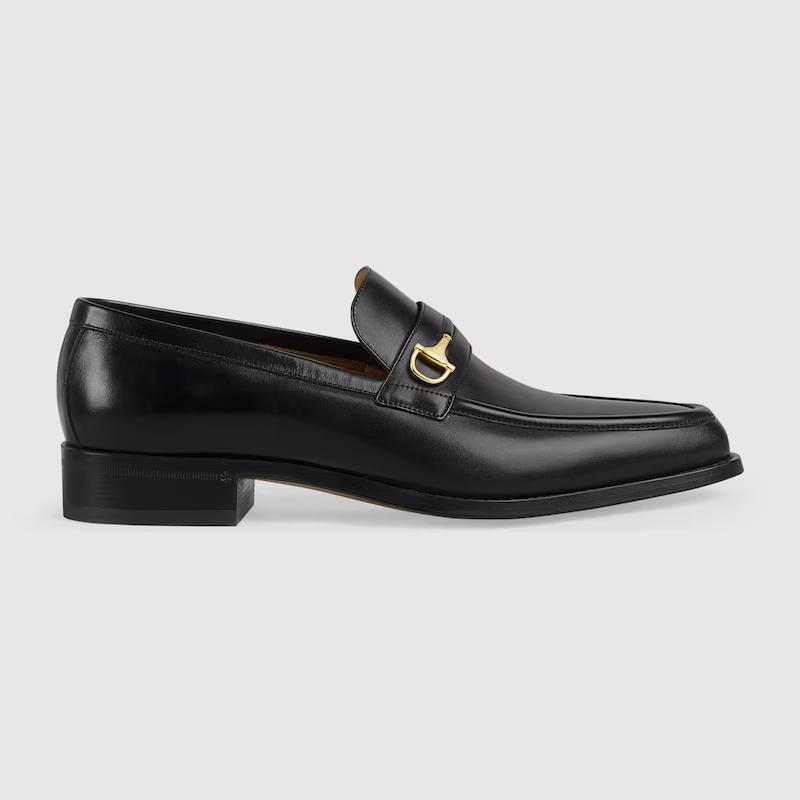 Giày Gucci Horsebit Loafer Nam Đen