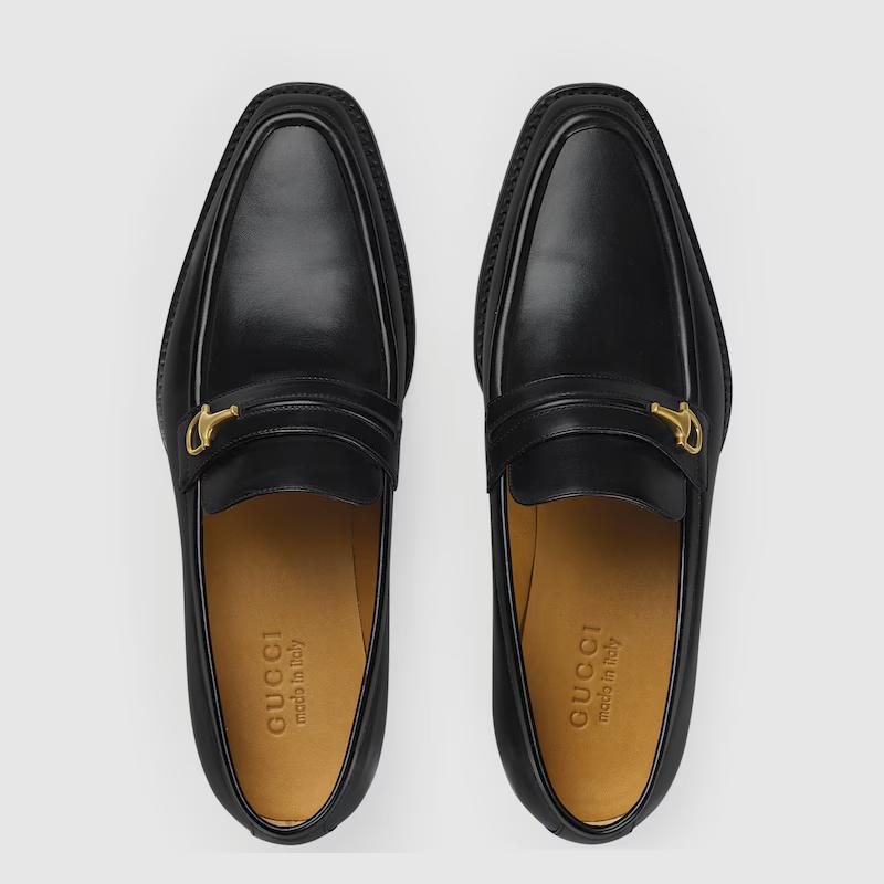 Giày Gucci Horsebit Loafer Nam Đen