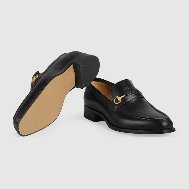 Giày Gucci Horsebit Loafer Nam Đen