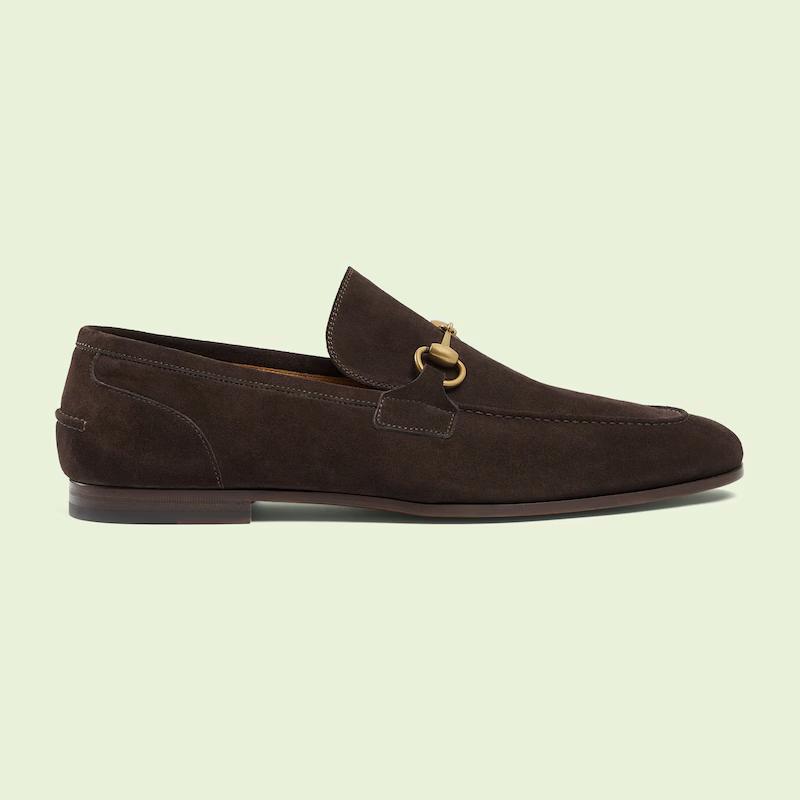 Giày Gucci Jordaan Loafer Nam Nâu Đậm