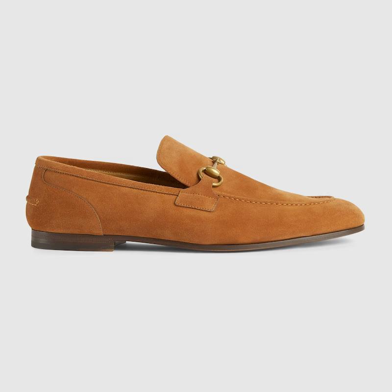 Giày Gucci Jordaan Loafer Nam Nâu Sáng