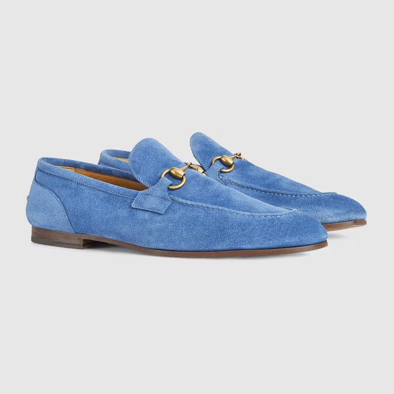 Giày Gucci Jordaan Loafer Nam Xanh Đậm