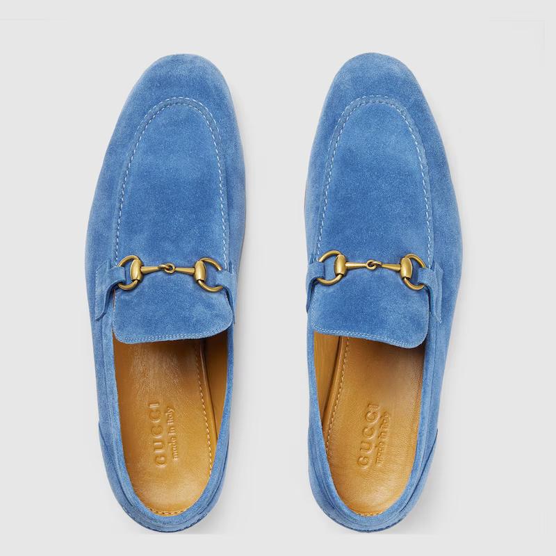 Giày Gucci Jordaan Loafer Nam Xanh Đậm