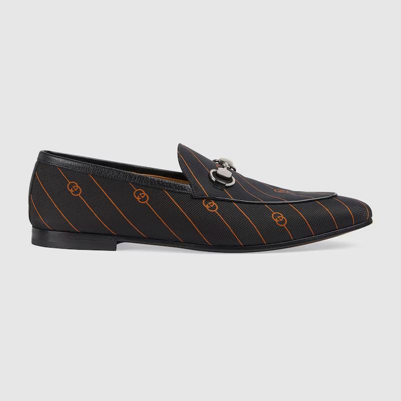 Giày Gucci Jordaan Loafer Nam Đen Cam