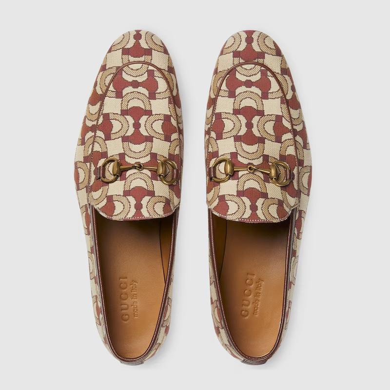 Giày Gucci Jordaan Loafer Nam Be Cam