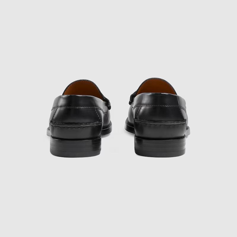 Giày Gucci Men's Loafer With Interlocking G Nam Đen 