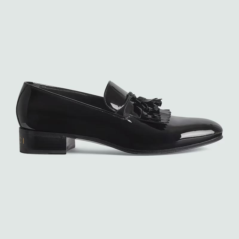 Giày Gucci Loafer With Tassel Nam Đen