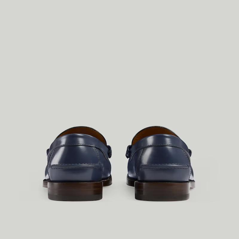 Giày Gucci Interlocking G Loafer Nam Xanh Navy