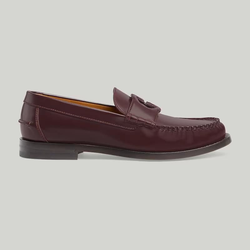 Giày Gucci Interlocking G Loafer Nam Nâu 