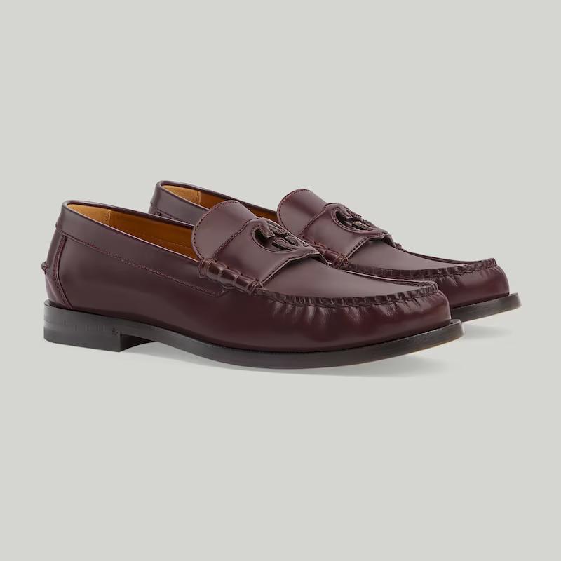 Giày Gucci Interlocking G Loafer Nam Nâu 