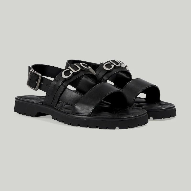 Giày Gucci Sandal Nam Đen 