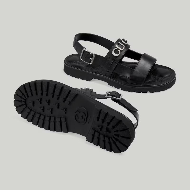 Giày Gucci Sandal Nam Đen 