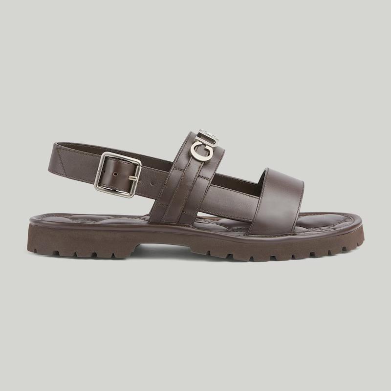 Giày Gucci Sandal Nam Nâu 