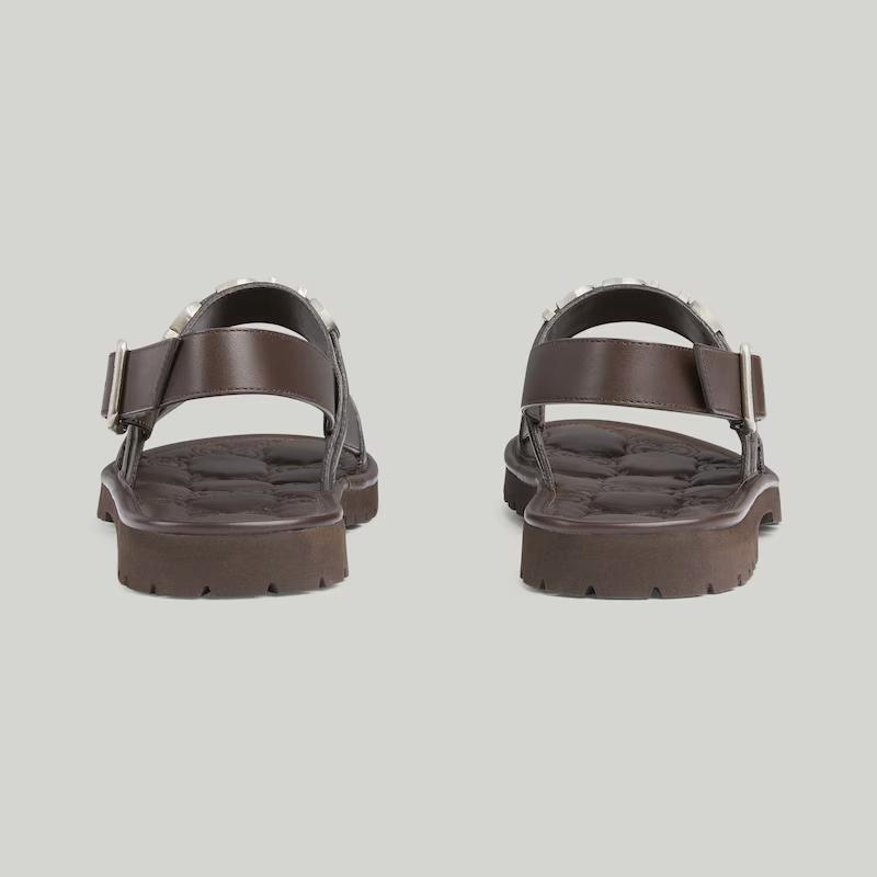 Giày Gucci Sandal Nam Nâu 