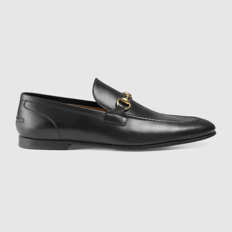 Giày Gucci Jordaan Leather Loafer Nam Đen