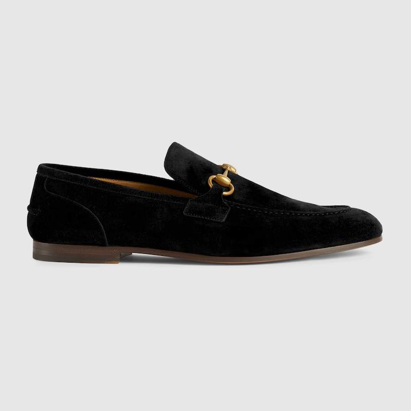 Giày Gucci Jordaan Loafer Nam Đen Nâu 