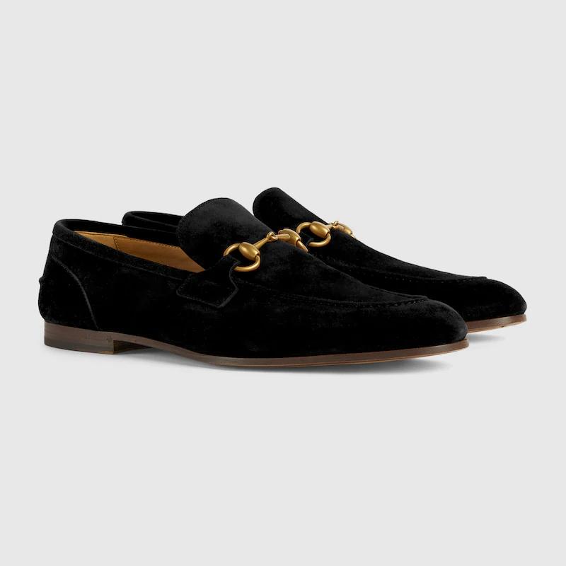 Giày Gucci Jordaan Loafer Nam Đen Nâu 