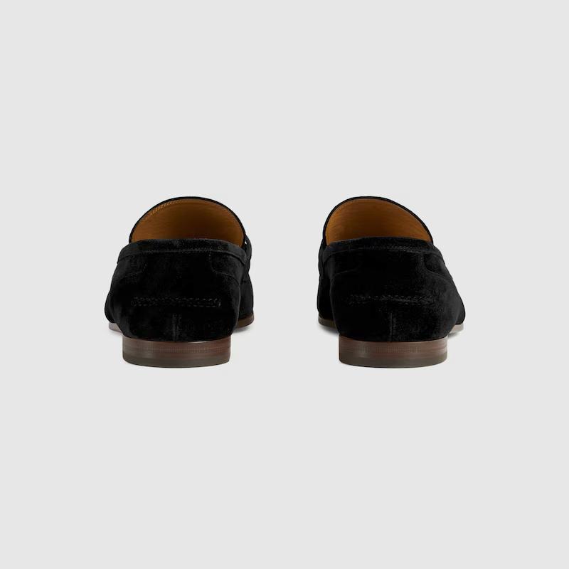 Giày Gucci Jordaan Loafer Nam Đen Nâu 