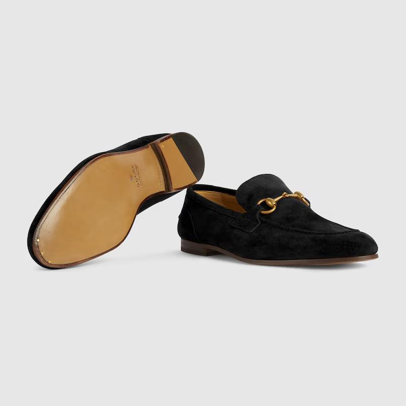 Giày Gucci Jordaan Loafer Nam Đen Nâu 