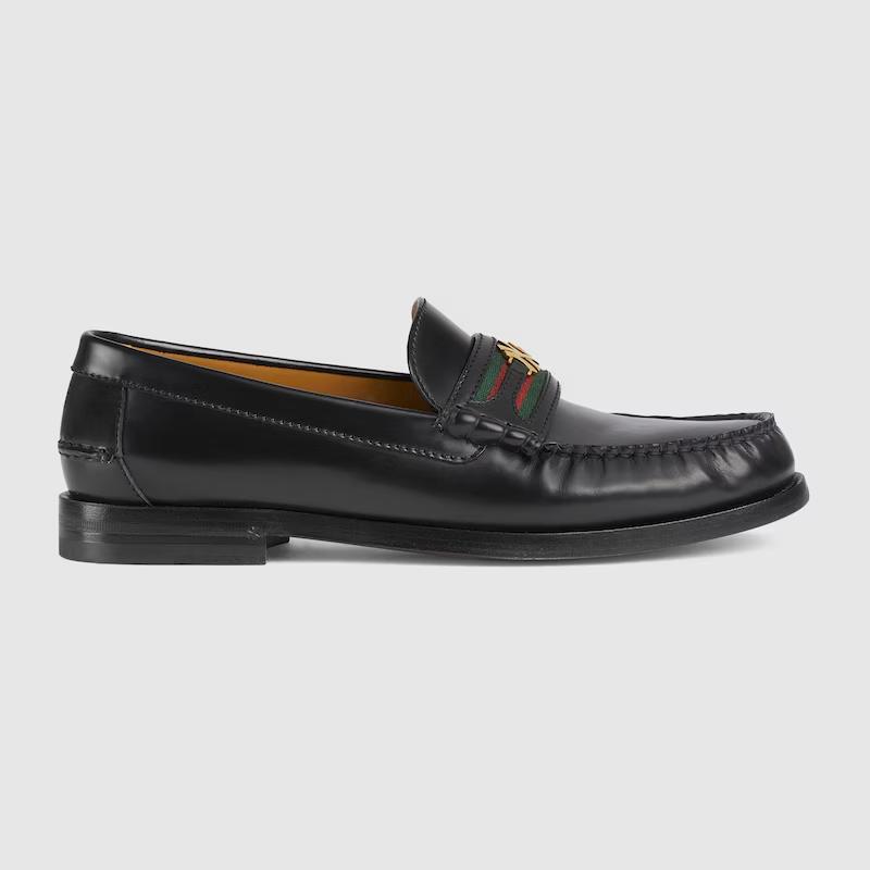 Giày Gucci Loafer With Yankees™ Detail Nam Đen