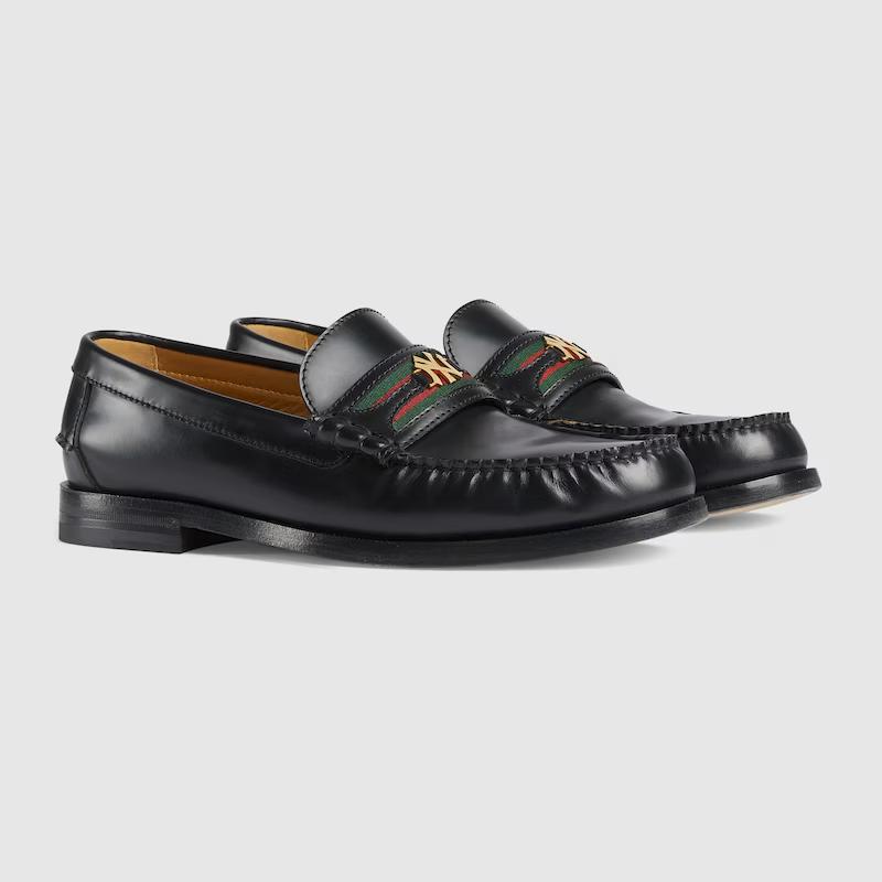 Giày Gucci Loafer With Yankees™ Detail Nam Đen