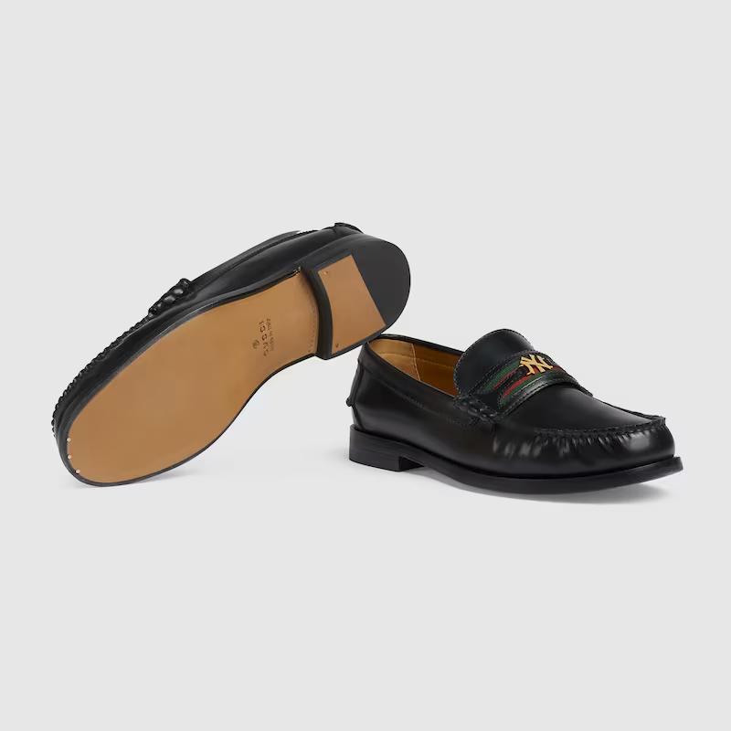 Giày Gucci Loafer With Yankees™ Detail Nam Đen