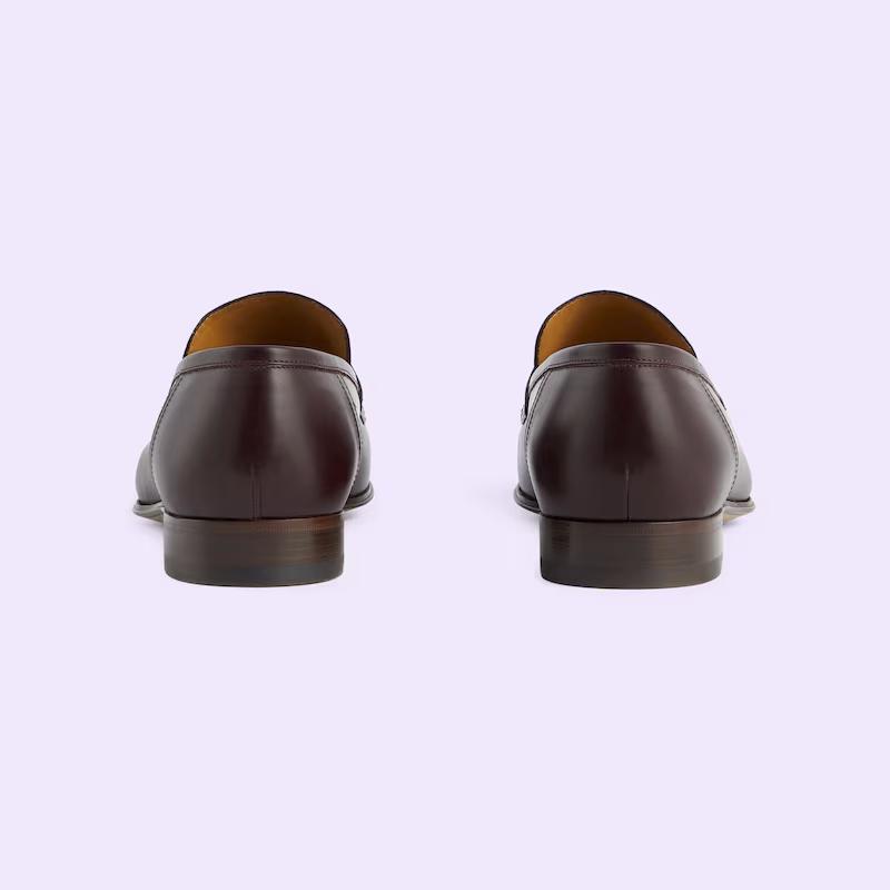 Giày Gucci Interlocking G Loafer Nam Nâu Đậm