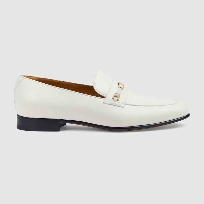 Giày Gucci Loafer With Interlocking G Nam Trắng