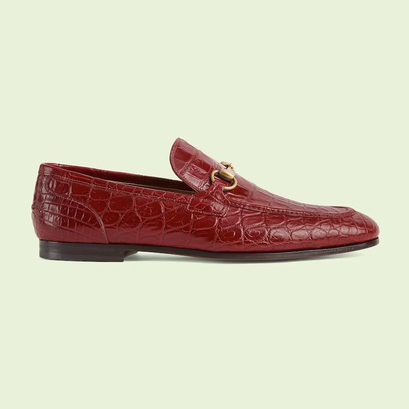 Giày Gucci Jordaan Loafer Nam Đỏ