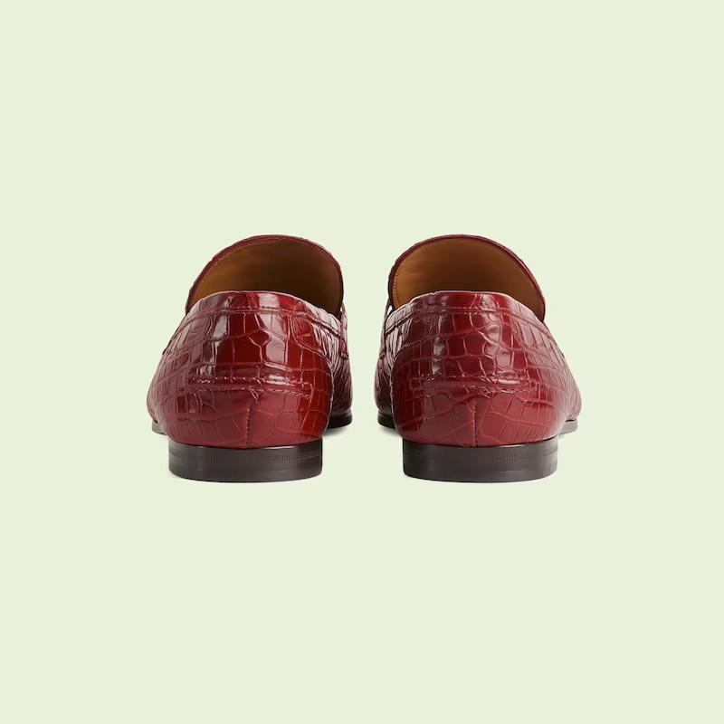 Giày Gucci Jordaan Loafer Nam Đỏ