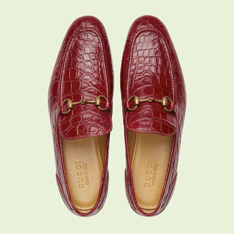 Giày Gucci Jordaan Loafer Nam Đỏ