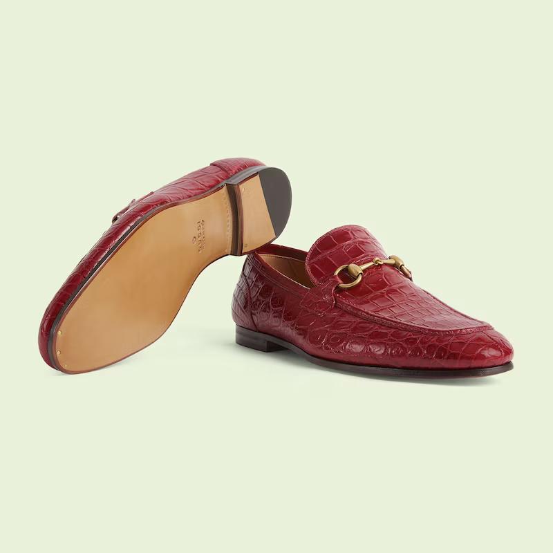 Giày Gucci Jordaan Loafer Nam Đỏ